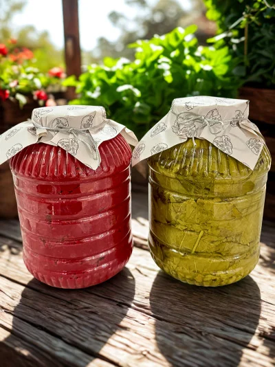 Domates Salçası 5 kg + Salamura Yaprak 5'lik Bidon