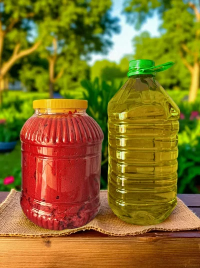 Zeytinyağı 5lt + Domates Salçası 5 kg.